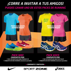 Gana packs de running con Sport Zone - CMD Sport