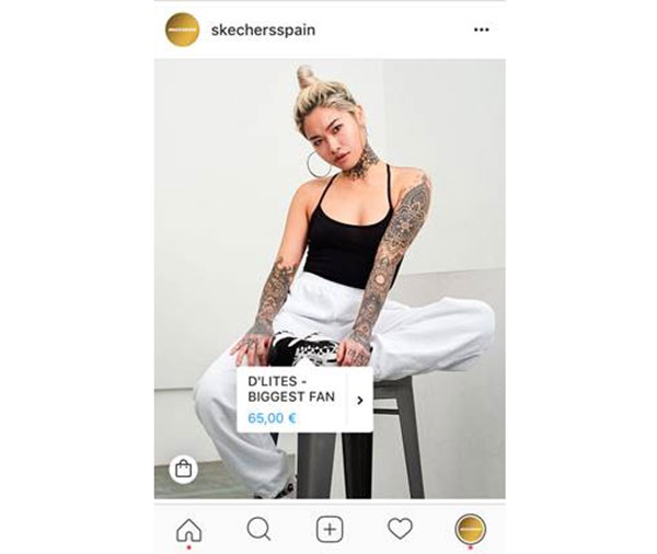 Malgastar Círculo de rodamiento Entrelazamiento Skechers se convierte en la primera marca en España en vender a través de  Instagram - CMD Sport