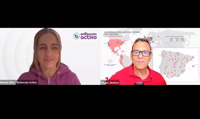 Mariela Villar y Chano Jiménez celebraron un ‘Café Virtual’ sobre fitness